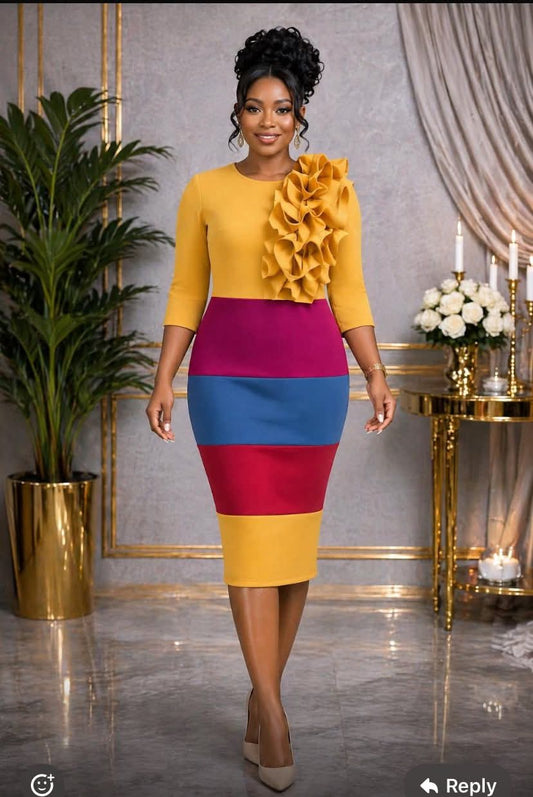 Starburst Midi Dress