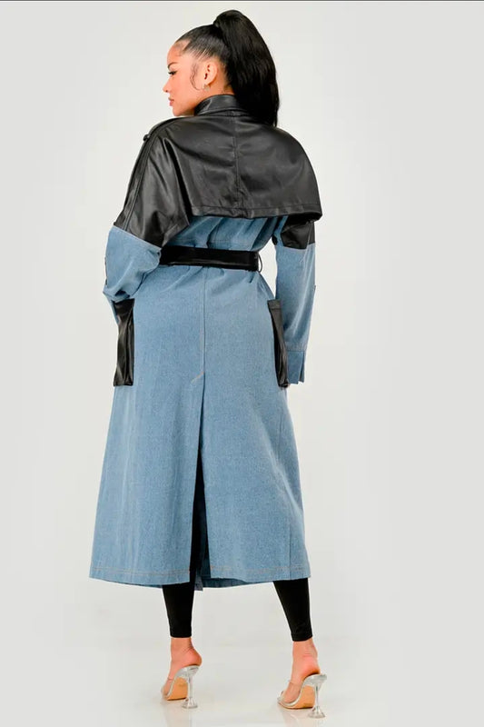 Moto Trench Coat