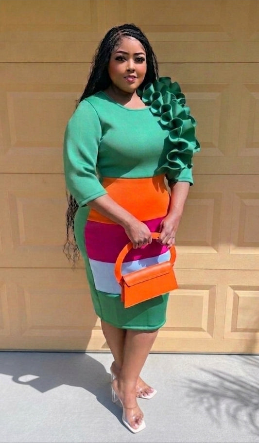 Starburst Midi Dress